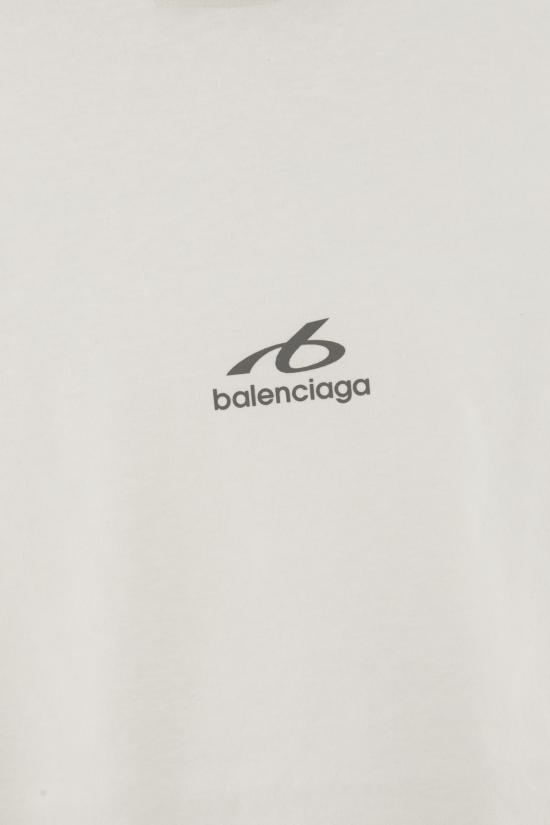 26FW 발렌시아가 바디스 미디엄 핏 티셔츠 764235TUVO7 9000 WHITE - BALENCIAGA