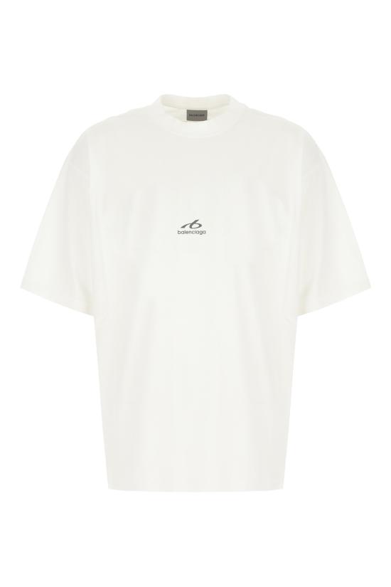 26FW 발렌시아가 바디스 미디엄 핏 티셔츠 764235TUVO7 9000 WHITE