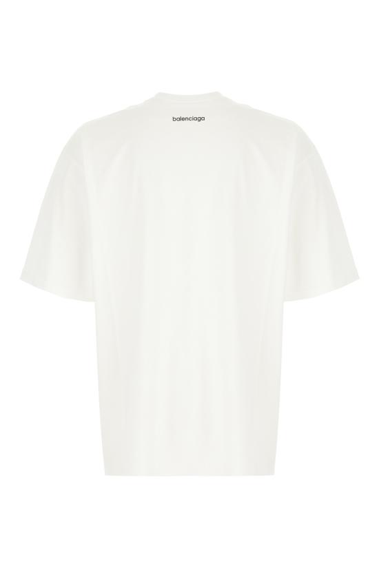 26FW 발렌시아가 바디스 미디엄 핏 티셔츠 764235TUVO7 9000 WHITE - BALENCIAGA