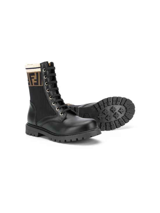 26FW [키즈] 펜디 미들 부츠 JMR329A8CU F17SD Nero - FENDI