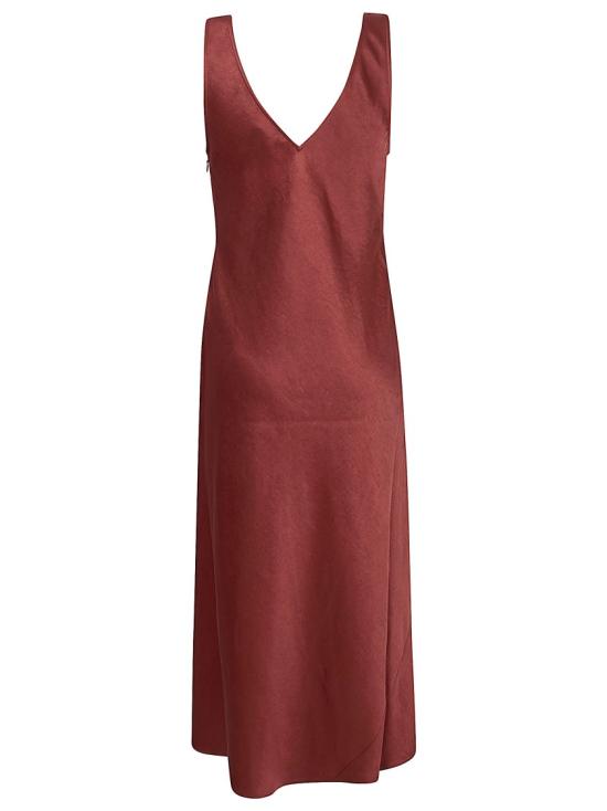 26SS 폴로 랄프로렌 미디 원피스 211A10973 001 Burgundy - POLO RALPH LAUREN