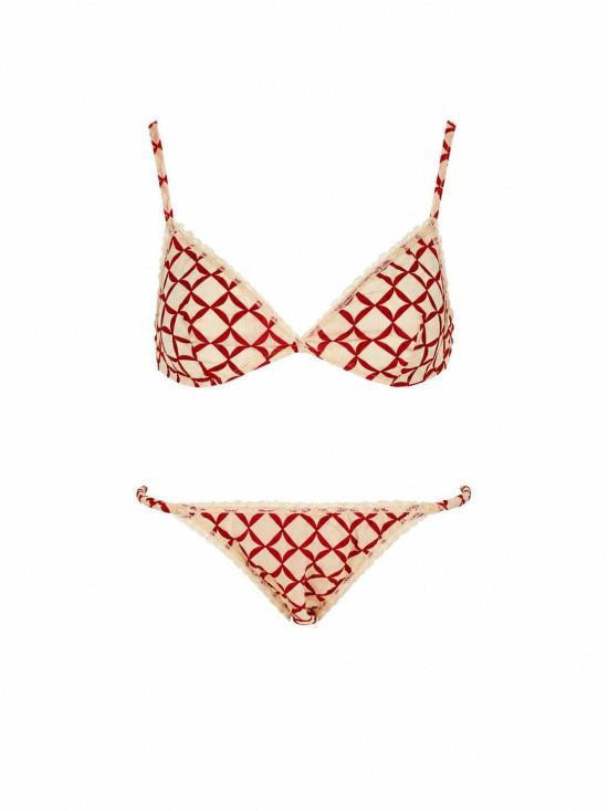 26FW 로라 우비나티 브라  I3R04ST 03 WHITE CORAL RED - LAURA URBINATI