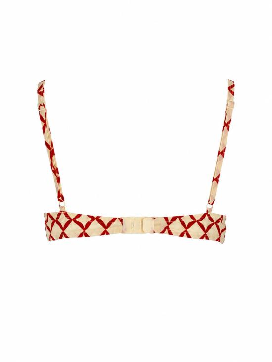 26SS 로라 우비나티 브라  I3R04ST 03 WHITE CORAL RED - LAURA URBINATI