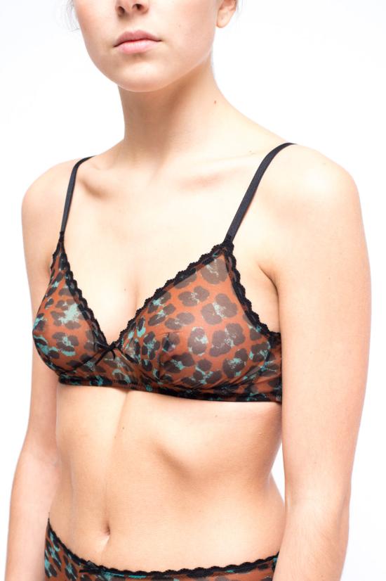 26SS 로라 우비나티 브라  I7R04RR 02 BROWN BROWN GREEN - LAURA URBINATI