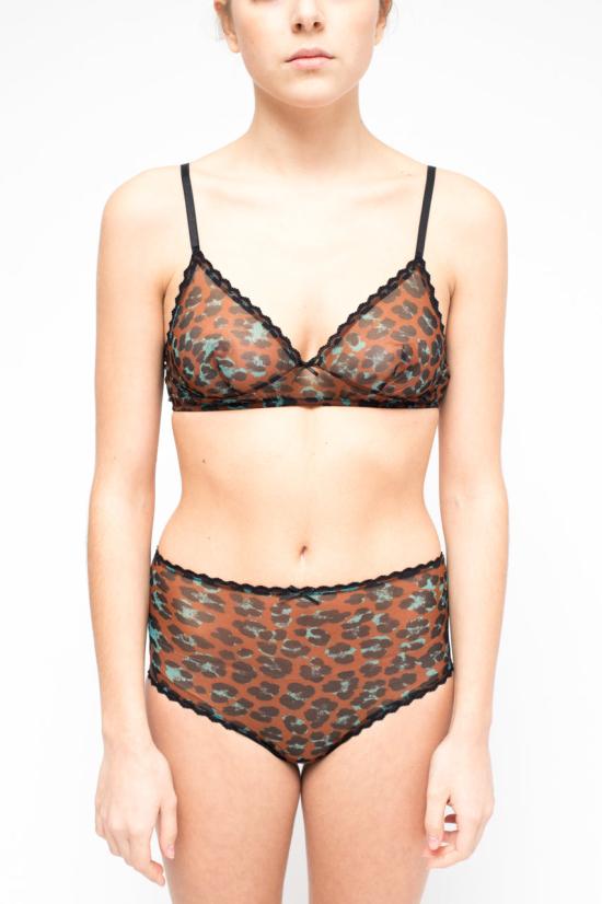 26SS 로라 우비나티 팬티  I7S01RR 02 BROWN AND BLACK LEO BLACK - LAURA URBINATI