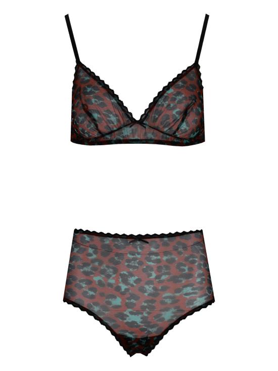 26SS 로라 우비나티 팬티  I7S01RR 02 BROWN AND BLACK LEO BLACK - LAURA URBINATI