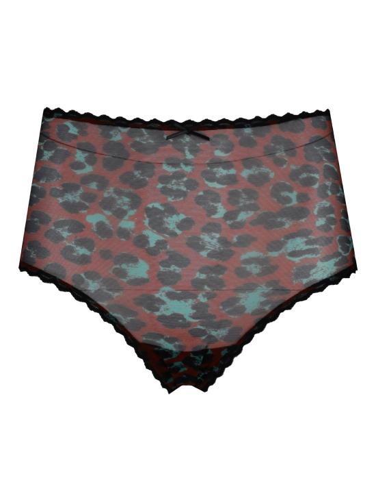 26SS 로라 우비나티 팬티  I7S01RR 02 BROWN AND BLACK LEO BLACK