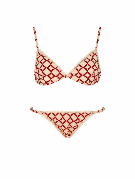 26SS 로라 우비나티 팬티  I3S04ST 03 WHITE CORAL RED - LAURA URBINATI