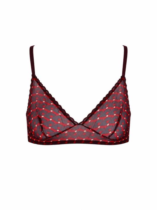 26SS 로라 우비나티 브라  I3R05RS 03 RED MULTICOLOR