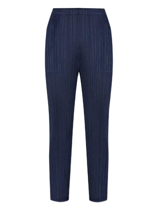 26SS 플리츠플리즈 수트 팬츠 PP67JF407 75 Navy