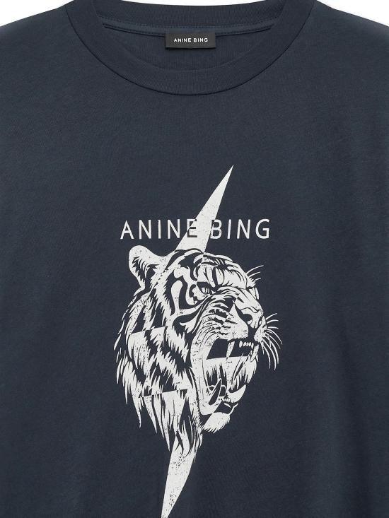 26SS 애니빙 반팔 티셔츠 A0812514VTG3 BLACK CREAM - ANINE BING