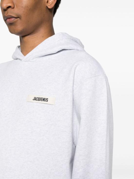 26FW 자크뮈스 그로그랭 후드 티셔츠 HOM00247AJ00126 950 Grigio - JACQUEMUS