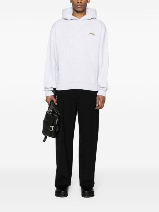 26FW 자크뮈스 그로그랭 후드 티셔츠 HOM00247AJ00126 950 Grigio - JACQUEMUS