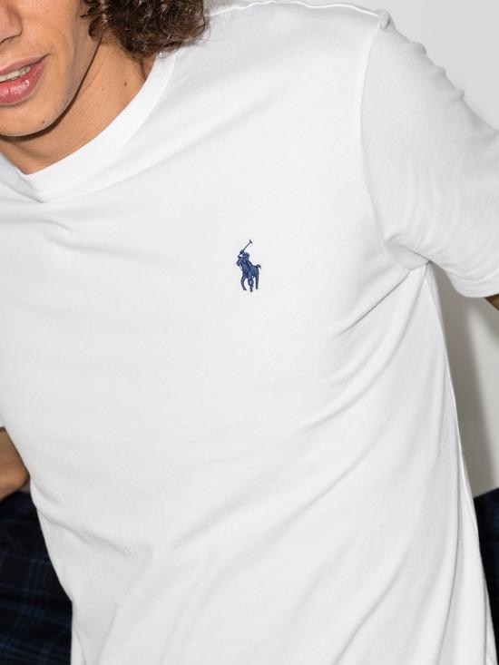 26FW 폴로 랄프로렌 반팔 티셔츠 710680785 003 Bianco - POLO RALPH LAUREN