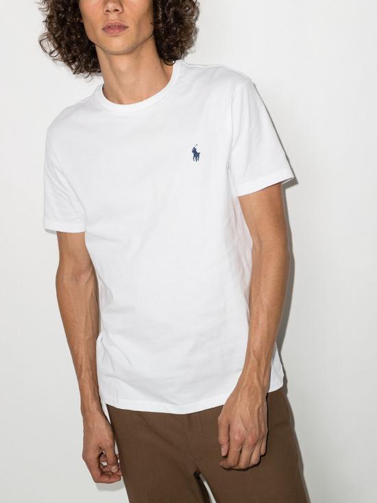 26FW 폴로 랄프로렌 반팔 티셔츠 710680785 003 Bianco - POLO RALPH LAUREN