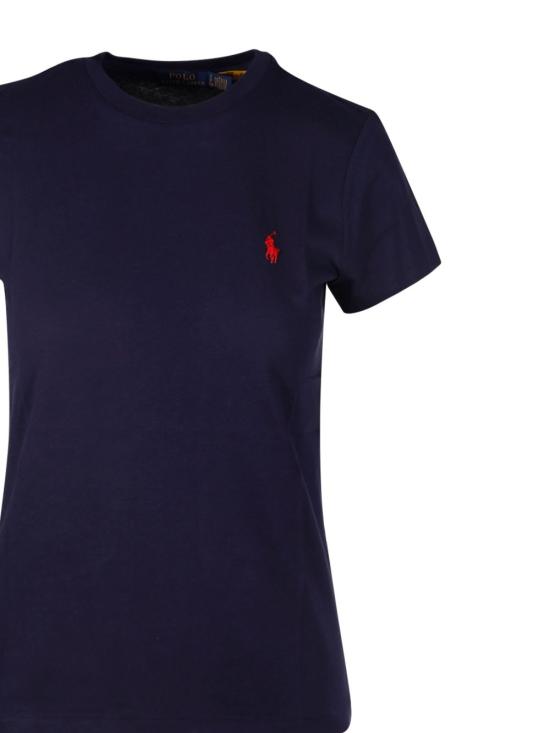 26FW 폴로 랄프로렌 클래식 핏 포니 로고 자수 티셔츠 211B14605 031 BLU - POLO RALPH LAUREN