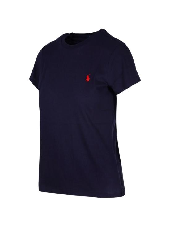 26FW 폴로 랄프로렌 클래식 핏 포니 로고 자수 티셔츠 211B14605 031 BLU - POLO RALPH LAUREN