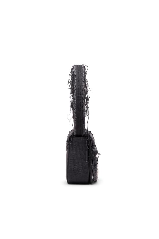 26FW 디젤 1DR-아이코닉 숄더백 캔버스 앤 레더 X08396P6319 T8013 NERO - DIESEL