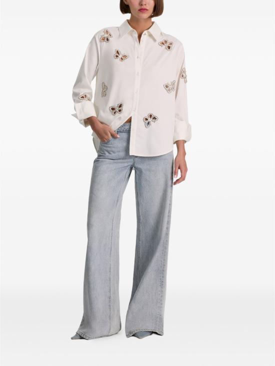 26FW 앨리스 앤 올리비아 셔츠 CC606E15031 T267 WHITE - ALICE & OLIVIA