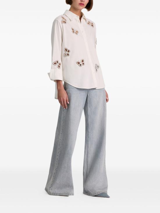 26FW 앨리스 앤 올리비아 셔츠 CC606E15031 T267 WHITE - ALICE & OLIVIA