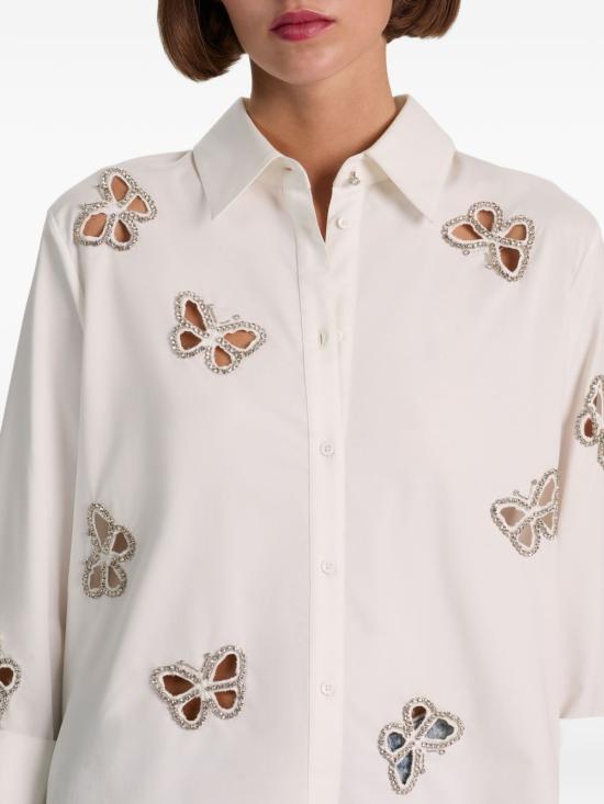 26FW 앨리스 앤 올리비아 셔츠 CC606E15031 T267 WHITE - ALICE & OLIVIA