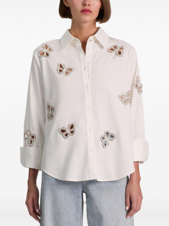 26FW 앨리스 앤 올리비아 셔츠 CC606E15031 T267 WHITE - ALICE & OLIVIA