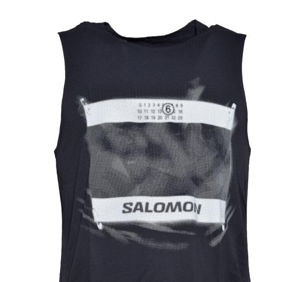 26SS MM6 메종 마르지엘라 X 살로몬 민소매 티셔츠 SH0NL0005M20101 900 Nero - MM6 MAISON MARGIELA X SALOMON