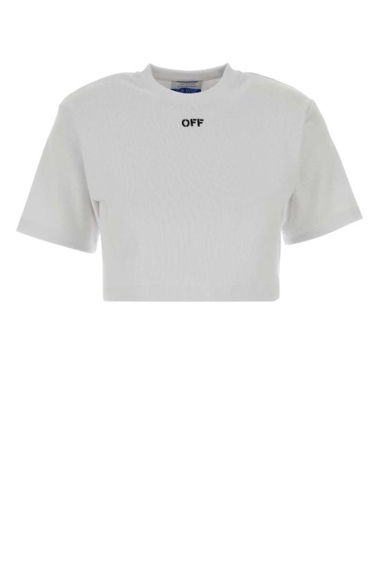 26SS 오프화이트 반팔 티셔츠 2AA081C99JER004 0110 White