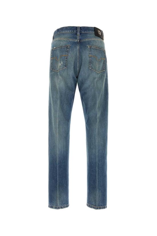 26FW 베르사체 스트레이트 팬츠 10254441A18405 1D800 Blue - VERSACE