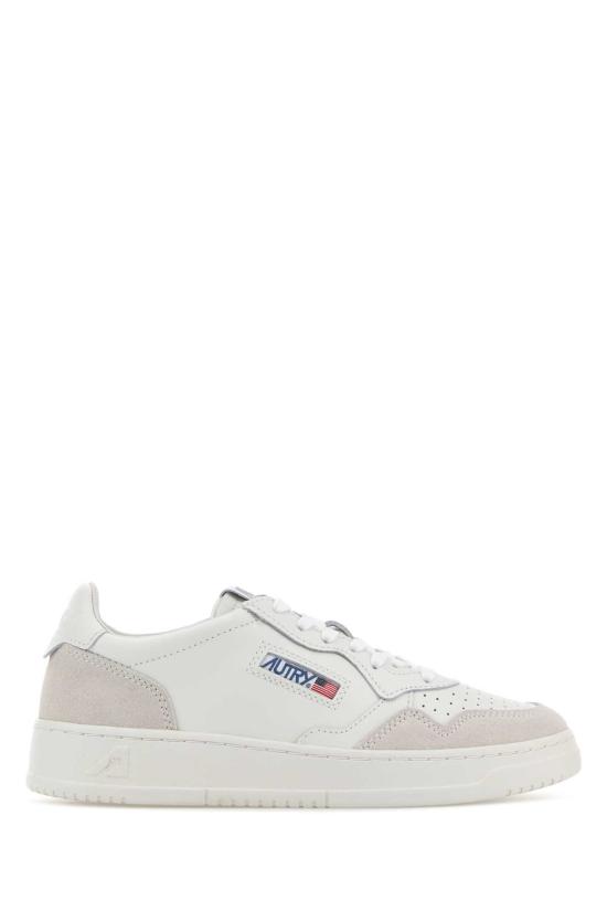 26FW 오트리 메달리스트 로우 레더 스니커즈 AULW LS30 White