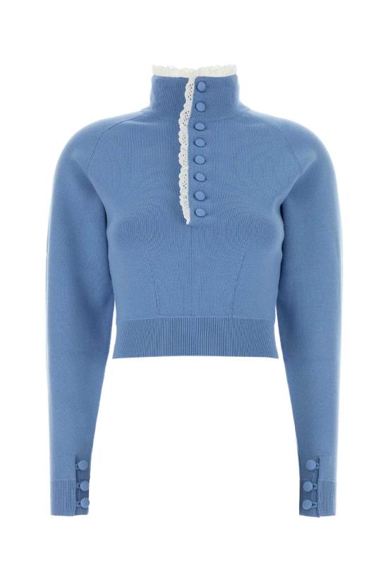 26FW 끌로에 터틀넥 CH26AMP01600 40R Light Blue