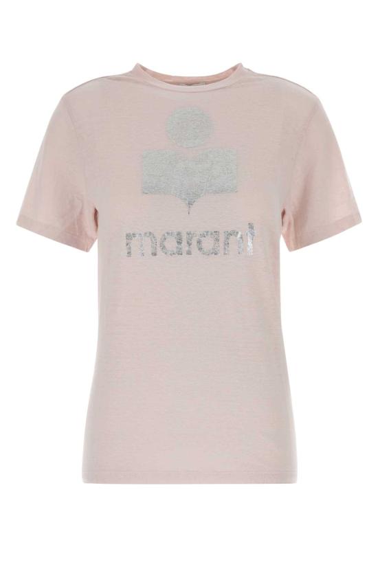 26FW 이자벨마랑에뚜왈 즈웰 로고 티셔츠 TS0001FBA1N10E LKSI Pink