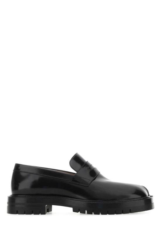 26FW 마르지엘라 타비 브러쉬드 카프스킨 로퍼 S57WR0139P3827 H8396 Black