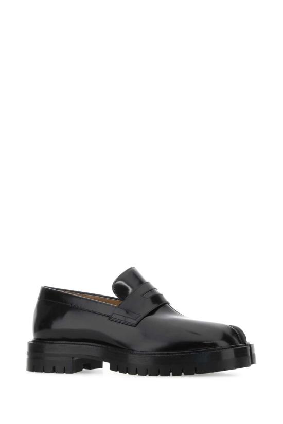 26FW 마르지엘라 타비 브러쉬드 카프스킨 로퍼 S57WR0139P3827 H8396 Black - MAISON MARGIELA