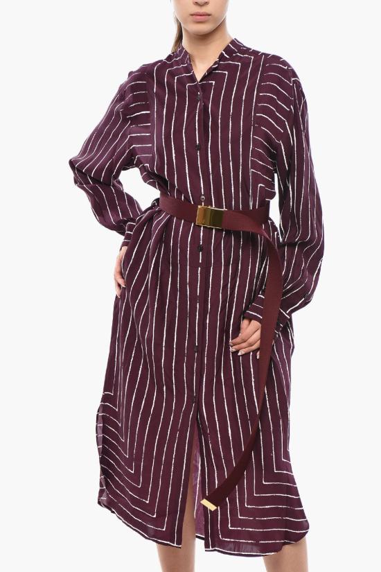  스텔라 맥카트니 미디 스커트 6A00843AS3545000 Burgundy - STELLA MCCARTNEY