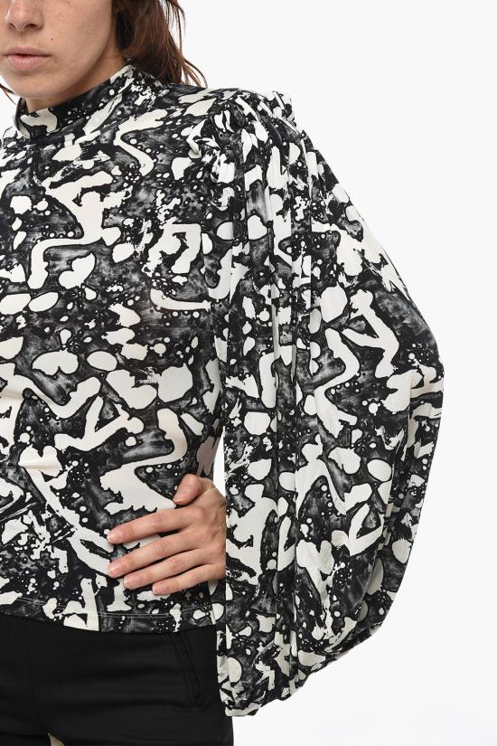  스텔라 맥카트니 블라우스 6J00793SPW861065 Black White - STELLA MCCARTNEY