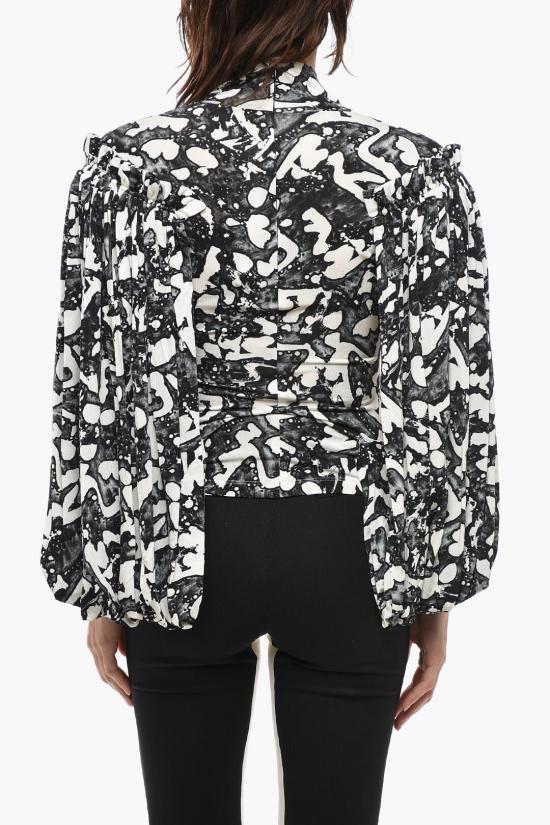  스텔라 맥카트니 블라우스 6J00793SPW861065 Black White - STELLA MCCARTNEY