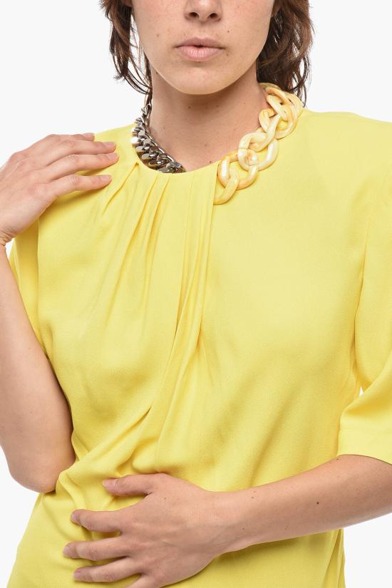  스텔라 맥카트니 숏 원피스 6A0033SRA027304 Yellow - STELLA MCCARTNEY