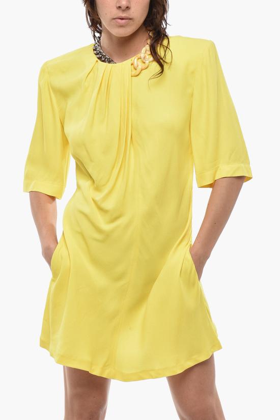  스텔라 맥카트니 숏 원피스 6A0033SRA027304 Yellow - STELLA MCCARTNEY
