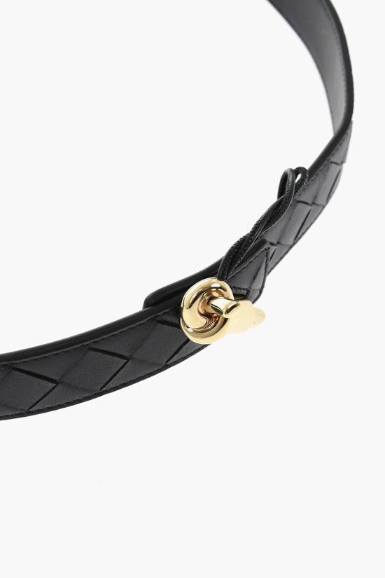  보테가베네타 레귤러 벨트 806097VCPP51019 Black - BOTTEGA VENETA
