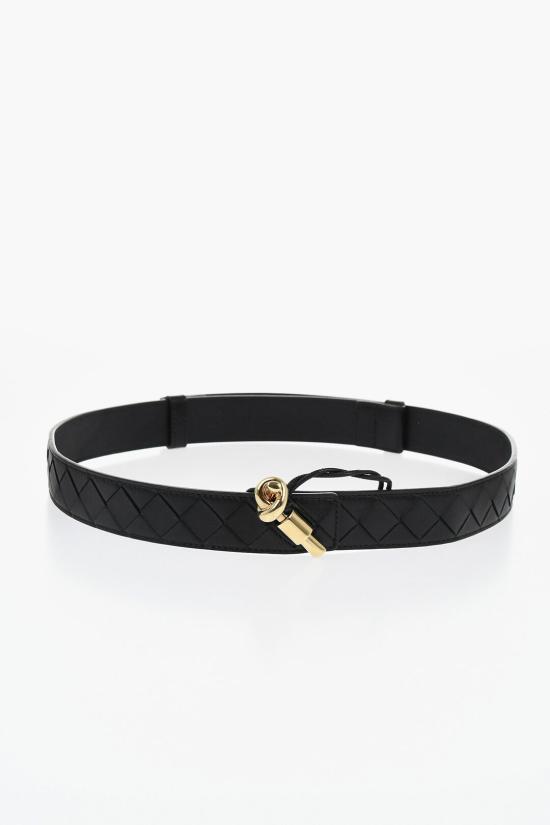  보테가베네타 레귤러 벨트 806097VCPP51019 Black - BOTTEGA VENETA