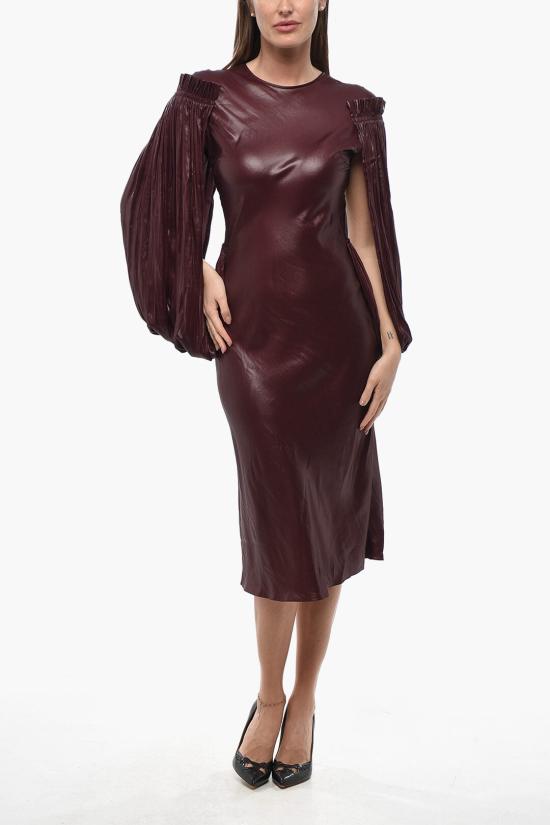  스텔라 맥카트니 미디 원피스 6A00623AU3525000 Burgundy