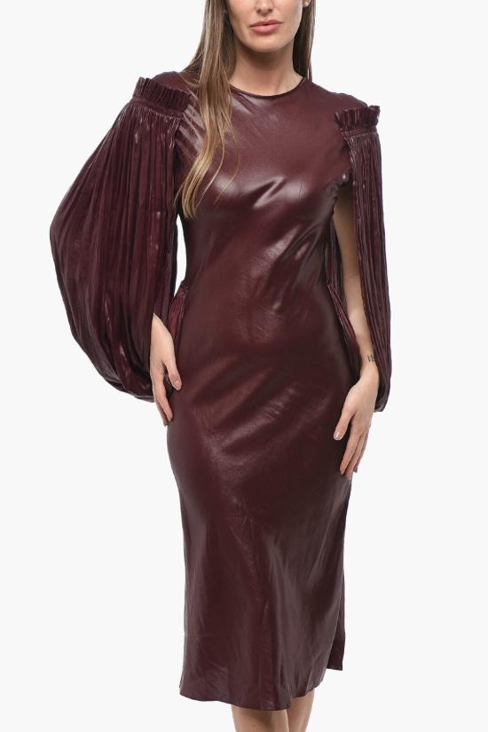  스텔라 맥카트니 미디 원피스 6A00623AU3525000 Burgundy - STELLA MCCARTNEY