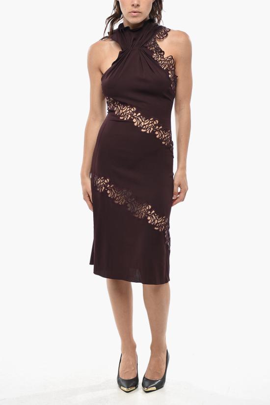 스텔라 맥카트니 미디 스커트 6A00813AU3505000 Marrone Burgundy