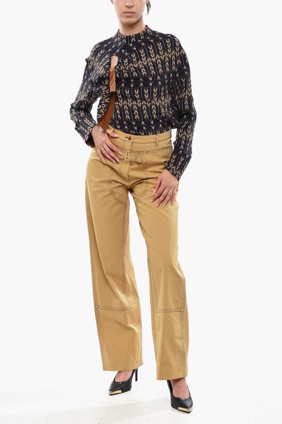  스텔라 맥카트니 스트레이트 팬츠 6400383AU4507103 Brown - STELLA MCCARTNEY