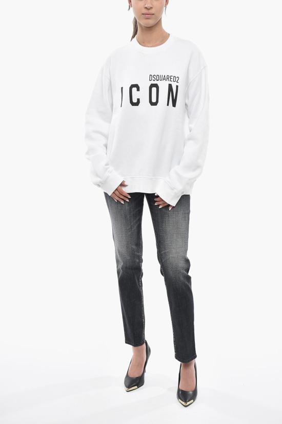  디스퀘어드2 후드 티셔츠 S80GU0044S25042100 Black White - DSQUARED2