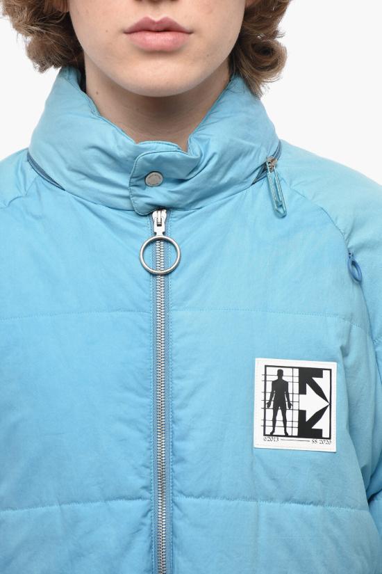  오프화이트 숏패딩 OMED023S20H940203000 Light blue - OFF WHITE