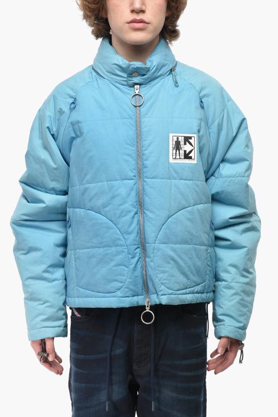  오프화이트 숏패딩 OMED023S20H940203000 Light blue