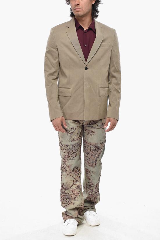  오프화이트 수트 자켓 OMEN063F23FAB0016161 Beige - OFF WHITE