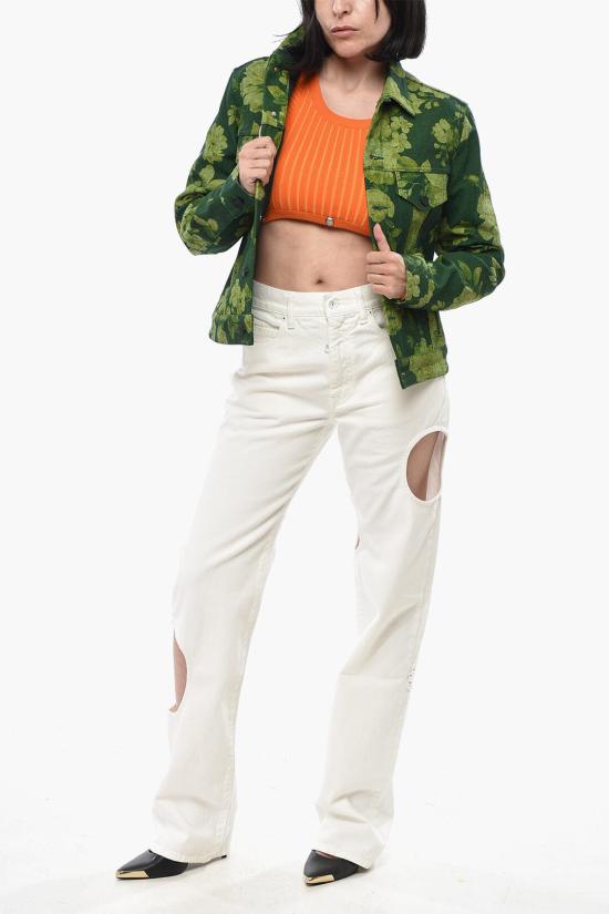  오프화이트 데님 자켓 OWYE012E20DEN0035518 Green - OFF WHITE